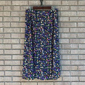 Vintage SAVION Floral Skirt Size 14